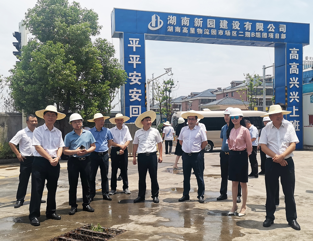 聚焦实体经济赋能 助力项目强势发展：望城经开区党工委书记周剀调查bifa必发集团湖南高星物流园(图1)